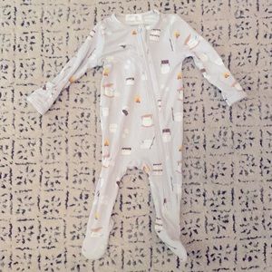 Angel Dear S’mores Zippered Footie 0-3 Mo